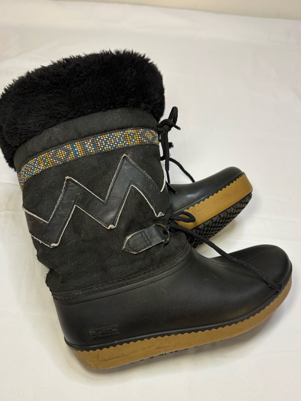 Vintage Baffin Insulated Winter Snow Boots Retro Polar Aztec Women’s 8 Canadian